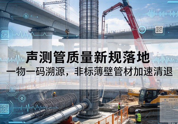舒城声测管质量新规落地，一物一码溯源，非标薄壁管材加速清退