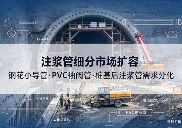 舒城注浆管细分市场扩容，隧道钢花小导管、PVC 袖阀管、桩基后注浆管需求分化